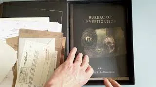 Miniature : Bureau Of Investigation  (Space Cowboys) - Ouverture de boîte du jeu de Grégory Privat.