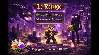 Miniature : Le refuge - Serveur minecraft UHC en java 1.21.11 !
