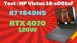 Miniature : Test HP Victus 16 s0001nf (ou s0040nf) : 7h d'autonomie dans un PC gaming !
