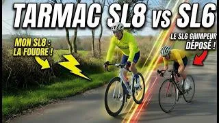 Miniature : Tarmac SL8 vs SL6 : Le grimpeur m'a eu en bosse, je l'ai fumé sur le plat ! 💨😱 ~#pourtoi #tarmacsl8
