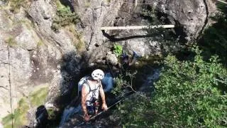 Miniature : L' Alpe du Grand Serre : La via ferrata de la Cascade