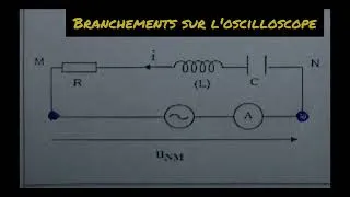 Miniature : Branchements sur l'oscilloscope: Circuit RLC série