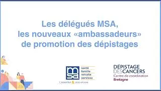 Miniature : Formation délégués MSA - Centre Régional de Coordination des Dépistages des Cancers Bretagne
