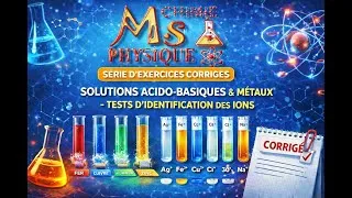 Miniature : CHIMIE 🧪 3AC : Exercices - Solutions & métaux & Ions -