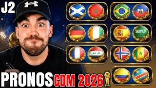 Miniature : 🔥 MES PRONOS POUR LA JOURNÉE 2 DE LA COUPE DU MONDE 2026 !
