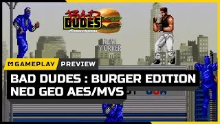 Miniature : Bad Dudes : Burger Edition – Preview Gameplay 🍔 Neo Geo AES/MVS 2025