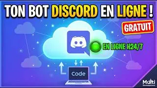 Miniature : 🚀 Héberger son Bot Discord GRATUITEMENT 24h/24 (Tuto Facile 2026) ☁️
