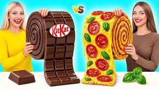 Miniature : Défi Chocolat vs Réalité Nourriture | Recettes Cuisine Étonnantes par Multi DO Challenge