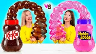 Miniature : Nourriture Gommeuse vs Nourriture au Chocolat Défi | Bataille de Cuisine Folle Multi DO Challenge