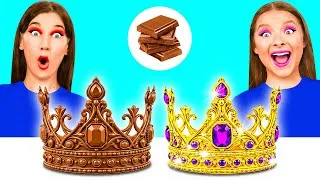 Miniature : Défi Chocolat vs Réalité Nourriture | Défi Fou