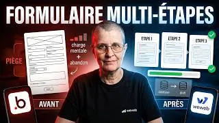 Miniature : Bubble Vs WeWeb : le formulaire multi-étapes (2 approches)