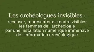 Miniature : Archéologie au féminin III - Les archéologues invisibles