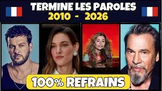 Miniature : TERMINE LES PAROLES : 20 Refrains cultes de Variété Française
