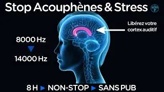 Miniature : Stop Acouphènes & Stress | 8h non-stop sans pub | Bruit rose + Blanc  8000 hz à 14000 Hz