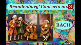 Miniature : BACH - 'Brandenburg' Concerto no 3 in G major BWV 1048 - Soloists - Orch. Philh.  Berlin - KARAJAN
