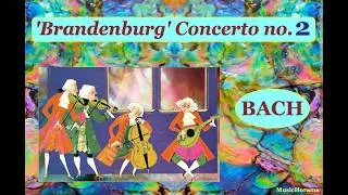 Miniature : BACH - 'Brandenburg'  Concerto no 2 in F major BWV 1047 - Soloists - Orch. Philh.  Berlin - KARAJAN