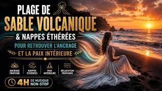 Miniature : 🌋 Plage de Sable Volcanique & Nappes Éthérées pour Retrouver l’Ancrage et la Paix Intérieure ✨
