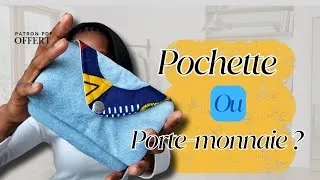 Miniature : Patron Gratuit // Coudre un porte monnaie #diycouture #patronpdf
