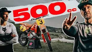 Miniature : Premier motocross avec une 500 CR : Victoire en Vintage !