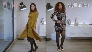 Miniature : Les Collants doublés chaud effet voile MyILLUSION