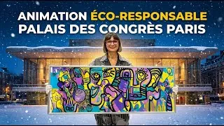 Miniature : AbbVie Paris - Animation Fresque éco-responsable au Palais des Congrès avec aNa et Christophe Chazot