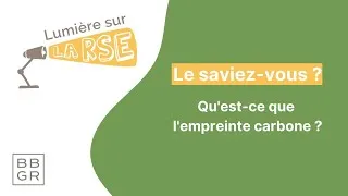 Miniature : Qu'est-ce que l'empreinte carbone ?
