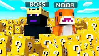 Miniature : SURVIVRE DANS UN MONDE LUCKYBLOCK AVEC UN NOOB !!