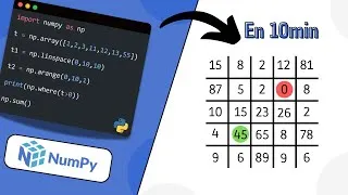 Miniature : Apprends NumPy RAPIDEMENT : 10 Minutes pour Tout Comprendre