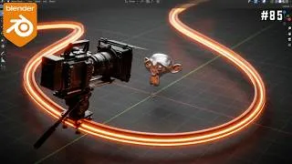 Miniature : #85 Maîtriser les Rails de Caméra et Animations Cycliques sur Blender - Tuto FR