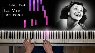 Miniature : La Vie en Rose - Edith Piaf Piano Tutorial Synthesia