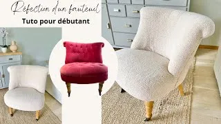Miniature : Réfection d'un fauteuil 👉🏼 TUTO POUR DÉBUTANT