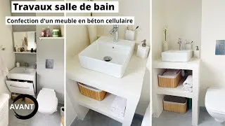 Miniature : GROS CHANTIER SALLE DE BAIN AVEC DU BÉTON & BÉTON CELLULAIRE 🚿