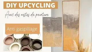 Miniature : J’upcycle une toile avec des restes de peinture 👉🏼 Anti gaspillage