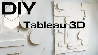 Miniature : DIY ☞ Tableau minimaliste ⏀ en relief〈EFFET 3D〉