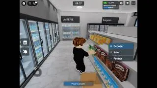 Miniature : je range un supermarche sur roblox avec mon pote
