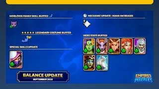 Miniature : Balance update septembre 2025
