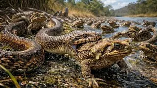 Miniature : Les serpents australiens ont ÉVOLUÉ ainsi pour lutter contre les crapauds-buffles toxiques