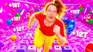 Miniature : À CHAQUE PAS = +1 VITESSE ! 🍫 12 MILLIARDS DE PAS !!! 😱
