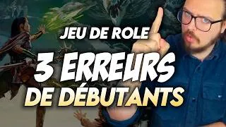 Miniature : Les 3 PREMIÈRES erreurs de DÉBUTANTS en Jeu de Rôle.