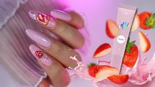 Miniature : TUTO ONGLES vichy + tartine en 3D 🍓 Niveau 3