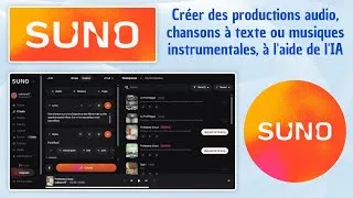 Miniature : Tuto IA - Suno, créer des chansons à texte ou musiques instrumentales (5 titres / jour en gratuit)