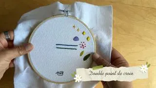 Miniature : Tutoriel broderie | Double point de croix