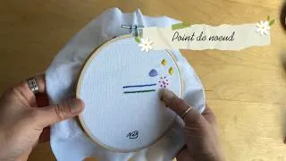 Miniature : Tutoriel broderie | Point de nœud
