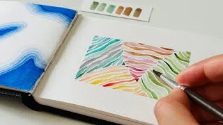 Miniature : The Most Relaxing Painting Anyone Can Try ✧ Simple Watercolor Doodle