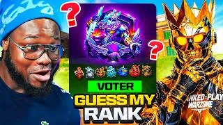 Miniature : GUESS MY RANK #1 | Je devine votre rang sur Warzone !
