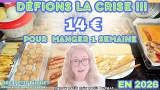 Miniature : Manger 1semaine pour 14€ ,moins de 1€ le repas.Meal prep Défi Petit Budget printanier!Courses Netto!