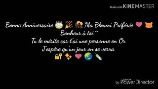 Miniature : Anniversaire 🎂 🎉 🎊 De Ma Bloumi Préférée ^^Lire la description ^^