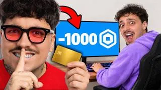 Miniature : J’ai VOLÉ la CARTE BLEUE de ce YOUTUBEUR pour m’acheter des ROBUX !
