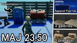 Miniature : Nouveauté de la Mise à jour 23.50 sur Fortnite Créatif