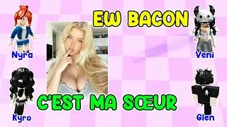 Miniature : HISTOIRE ROBLOX | Le gentil m’a protégée parce que je suis une Bacon 😭